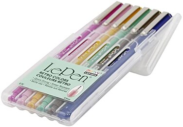 Marvy Uchida Le Pen Retro Colors 6 Piece Set 03mm point