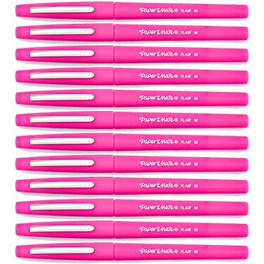 Paper Mate Flair Felt Tip Pens Medium Point 10mm 12Pack Pink
