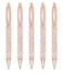 Gullor 5PCS Ballpoint Pens Glitter Click Ball Pens Black Ink Medium Point 1mm for Office Supplies Gift Wedding Birthday Gold