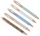 Gullor 5PCS Ballpoint Pens Glitter Click Ball Pens Black Ink Medium Point 1mm for Office Supplies Gift Wedding Birthday Multicolor