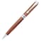 Gullor Handcrafted Rosewood Retractable Ballpoint Pen Natural Wood Pen Silver Clip