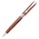 Gullor Handcrafted Rosewood Retractable Ballpoint Pen Natural Wood Pen Silver Clip