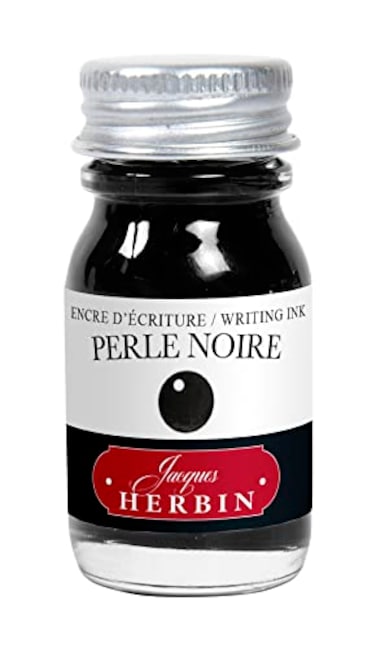 Jacques Herbin Herbin Fountain Pen Ink 10ml Bottled Perle Noire