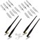 Zonon 2 Sets Oblique Calligraphy Dip Pen Set Include 2in1 Calligraphy Oblique Pen or Straight Holder with 8 Pcs Replacement Nibs