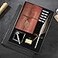 GCCL Quill Pen and Ink Set Antique Feather Dip Calligraphy Pen Set including Feather Pen 5 Replacement Nibs Pen Nib Base Notebook Ink Gift Box Best Gifts for Men Dad Grey