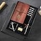 GCCL Quill Pen and Ink Set Antique Feather Dip Calligraphy Pen Set including Feather Pen 5 Replacement Nibs Pen Nib Base Notebook Ink Gift Box Best Gifts for Men Dad Black
