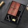 GCCL Quill Pen and Ink Set Antique Feather Dip Calligraphy Pen Set including Feather Pen 5 Replacement Nibs Pen Nib Base Notebook Ink Gift Box Best Gifts for Men Dad Black
