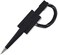 NOBO Pack of 5 Counter Coil Corded Wedgy Pen with Adhesive Backing Black Ink