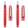 erofa 2 PCS Jinhao 82 Resin Fountain Pen Iridium Extra Fine Fine Nib with Converter Red with Silver Clip Writing Pen Set