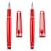 erofa 2 PCS Jinhao 82 Resin Fountain Pen Iridium Extra Fine Fine Nib with Converter Red with Silver Clip Writing Pen Set