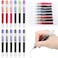 Clabby 12 Pieces Disposable Fountain Pens QuickDrying Ink Pen SmoothWriting Multicolor Art Supplies for Sketching Journaling Calligraphy and Doodling Mixed Colors