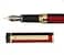 Dryden Designs Fountain Pen Medium Nib Premium Box 6 Ink Cartridges Included Royal Red