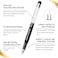 EYEYE Disposable Fountain Pens Fine Point 8 Pack Black Pens for Writing Stainless Steel Nib Smooth Writing for Journaling Drafting Sketching Doodling Office Supplies