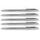 Gullor 5 PCS Stainless Steel EF Nib Classic Fountain Pens Set with Ink Converters