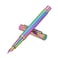 Asvine Hongdian 1851 Rainbow Forest Fountain Pen Medium Nib with Converter and Metal Pen Case Set