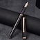 Asvine HongDian 920 Black Metal Fountain Pen Rose Gold Plated Extra Fine Nib Smooth Writing Pen Classic Pen with Ink Converter