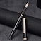 Asvine HongDian 920 Black Metal Fountain Pen Rose Gold Plated Extra Fine Nib Smooth Writing Pen Classic Pen with Ink Converter