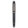 Wikult Jinhao X159 Black Acrylic Fountain Pen Size 8 Medium Nib Gold Trim Classic Design Smooth Writing Pen with Converter