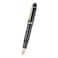 Wikult Jinhao X159 Black Acrylic Fountain Pen Size 8 Medium Nib Gold Trim Classic Design Smooth Writing Pen with Converter