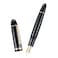 Wikult Jinhao X159 Black Acrylic Fountain Pen Size 8 Medium Nib Gold Trim Classic Design Smooth Writing Pen with Converter