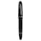 BALDHEADSALLY Jinhao X159 Black Fountain Pen 8 Fine Point Silver Trim Smooth Writing Instrument with Converter