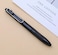 xixixiaozhu OASO K018 Sealed Retractable Fountain Pen Set 05mm with 2pcs Blue Ink Cartridges Smooth Writing for School Students Black