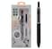 xixixiaozhu OASO K018 Sealed Retractable Fountain Pen Set 05mm with 2pcs Blue Ink Cartridges Smooth Writing for School Students Black