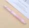 xixixiaozhu OASO K018 Sealed Retractable Fountain Pen Set 05mm with 2pcs Blue Ink Cartridges Smooth Writing for School Students Light Pink