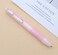 xixixiaozhu OASO K018 Sealed Retractable Fountain Pen Set 05mm with 2pcs Blue Ink Cartridges Smooth Writing for School Students Light Pink