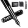 Zalantan Fountain PenSmooth Writing Metal Water Pen with Gift Case Fine Nib Consistent Ink Flow Luxury Pen for Nice Pens Includes a Calligraphy Nib 8 Cartridges a Ink Refill ConverterGrey