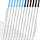 TecUnite 12 Pieces Ballpoint Pen Refills Replaceable Compatible with Cross Ballpoint 10 mm 45 Inch Smooth Writing Quick Drying Refill with Black Velvet Bag Black and Blue