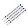 Schmidt 4 Pack P8126 Short Version at 388 Capless Rollerball Refill Blue
