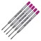 Pen Savings 5 Pack Ballpoint Pen Refills Compatible with Parker Ballpoint Pens Medium Point Bulk Packed Pink