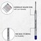 Pen Savings 5 Pack Ballpoint Pen Refills Compatible with Parker Ballpoint Pens Medium Point Bulk Packed Pink