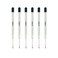 AIYIBEN 39 ballpoint pen refill replaced stylus and ballpoint pen metal refill smooth writing ballpoint pen refill black 6 Pack