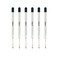 AIYIBEN 39 ballpoint pen refill replaced stylus and ballpoint pen metal refill smooth writing ballpoint pen refill black 6 Pack