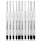 Penneed Ballpoint Pen Refills with Spring for B5B6B8 Pen Parker Waterman Compatible Ballpoint Pen Refills Twist Action Medium Point 10mm Pack of 10Black Ink