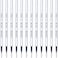 LINFANC Black Gel Pens Refills 12 Pack Retractable Gel Ink Pen Refills Bulk Fine Point 05mm Tip Smooth Writing Quick Dry Gel Pen Refills for Journaling Writing School Office Supplies 12 Black