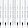 LINFANC Black Gel Pens Refills 12 Pack Retractable Gel Ink Pen Refills Bulk Fine Point 05mm Tip Smooth Writing Quick Dry Gel Pen Refills for Journaling Writing School Office Supplies 12 Black