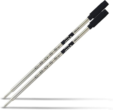 Cross Ballpoint Pen Refill Refill for Consistent Ink Flow QuickDrying Black Fine 2Pack