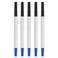 DUNBONG DunBong Quink Ink Rollerball Compatible with Parker Rollerball Pens 05mm Fine Point Blue Ink Refill Pack of 5 Replaceable Gel Ink Pen Refills Smooth Writing Blue05mm
