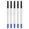 DUNBONG DunBong Quink Ink Rollerball Compatible with Parker Rollerball Pens 05mm Fine Point Blue Ink Refill Pack of 5 Replaceable Gel Ink Pen Refills Smooth Writing Blue05mm