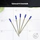 Garland Universal 1 Cross Compatible Ballpoint Pen Refill USA Made Archival Ink 10mm Medium Point Smooth Writing 5 Pack Blue