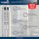 Lanier Pens Imprinted Schmidt easyFLOW9000 Ballpoint Refill Black Blue Ink Medium Tip 10mm Pack of 2