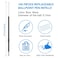 JANYUN 100 Pieces Ink Pen Refills 07mm Ballpoint 107mm Blue Black Ink Smooth Writing for Journal Office School