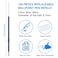 JANYUN 100 Pieces Ink Pen Refills 07mm Ballpoint 107mm Blue Black Ink Smooth Writing for Journal Office School