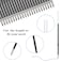 JANYUN 100 Pieces Ink Pen Refills 07mm Ballpoint 107mm Blue Black Ink Smooth Writing for Journal Office School
