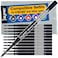 Jaymo Replacement for Cross Slim 89101 Measures 4 in 102 mm Long Gel Rolling Ball Pen Refill 6 Black