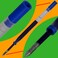 Jaymo Replacement for Cross Slim 89102 Measures 4 in 102 mm Long Gel Rolling Ball Pen Refill 2 Blue
