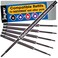 Jaymo Replacement for Waterman 834254 Measures 44 in 112 mm Long Ballpoint Pen Refill 6 Black